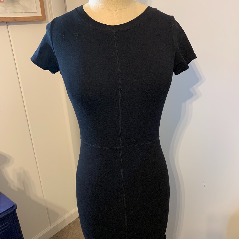 Short Sleeve Black Dress